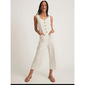 Marine Layer Womens Sydney Beach Jumpsuit Hemp Summer Size XS Relaxed Wide Leg